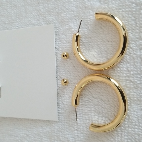 New Baublebar Breanna C Hoop Earrings - Picture 4 of 5